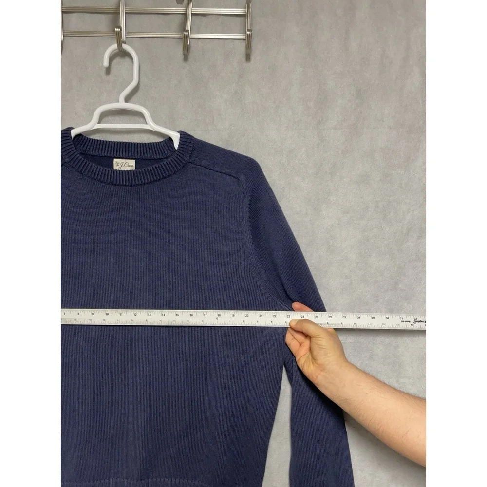 NWOT J Crew Sweater Men XL Blue Nordic Oarsmen Grandpa Fisherman Heavy Crew Neck